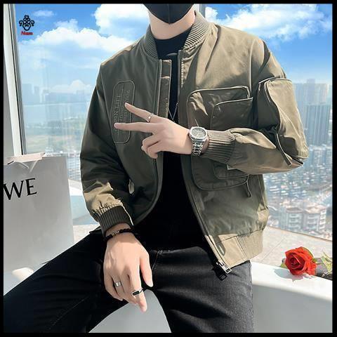 Chất lượng cao Áo Thun nam Mùa Thu In Chữ O kho C D nam B Ng Ch Y#Áo Khoác Bóng Chày Thời Trang Cao Cấp 39; s