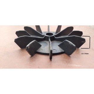 Cánh quạt gió làm mát động cơ máy nén khí -máy hơi truc 14x125mm