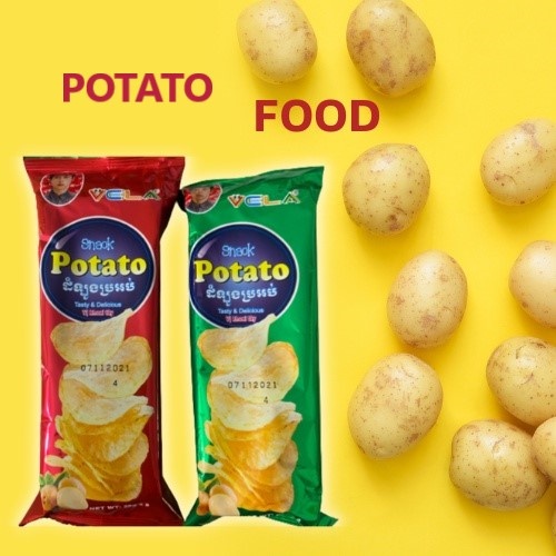 bim bim khoai tây,Snack Potato khoai tây lát 3 anh em foods