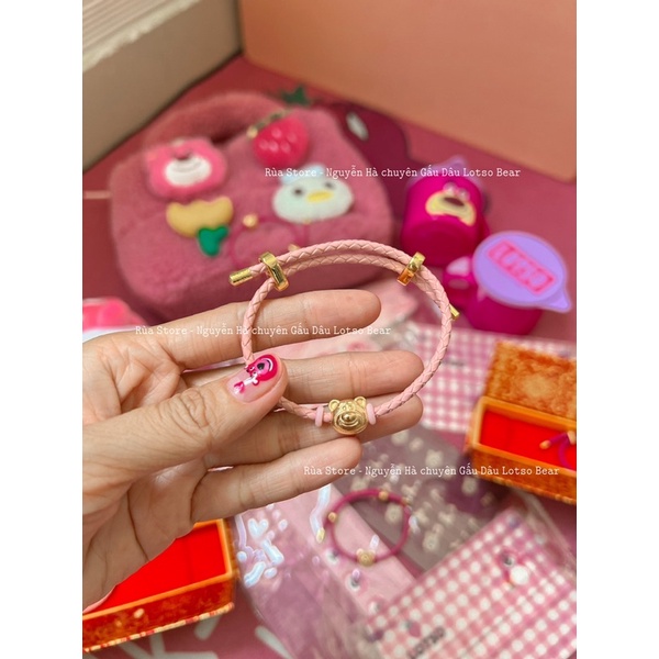 VÒNG TAY CTF KÈM CHARM GẤU DÂU