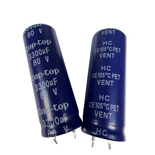 Tụ amly cap-top 80v 3300uf 22x60mm