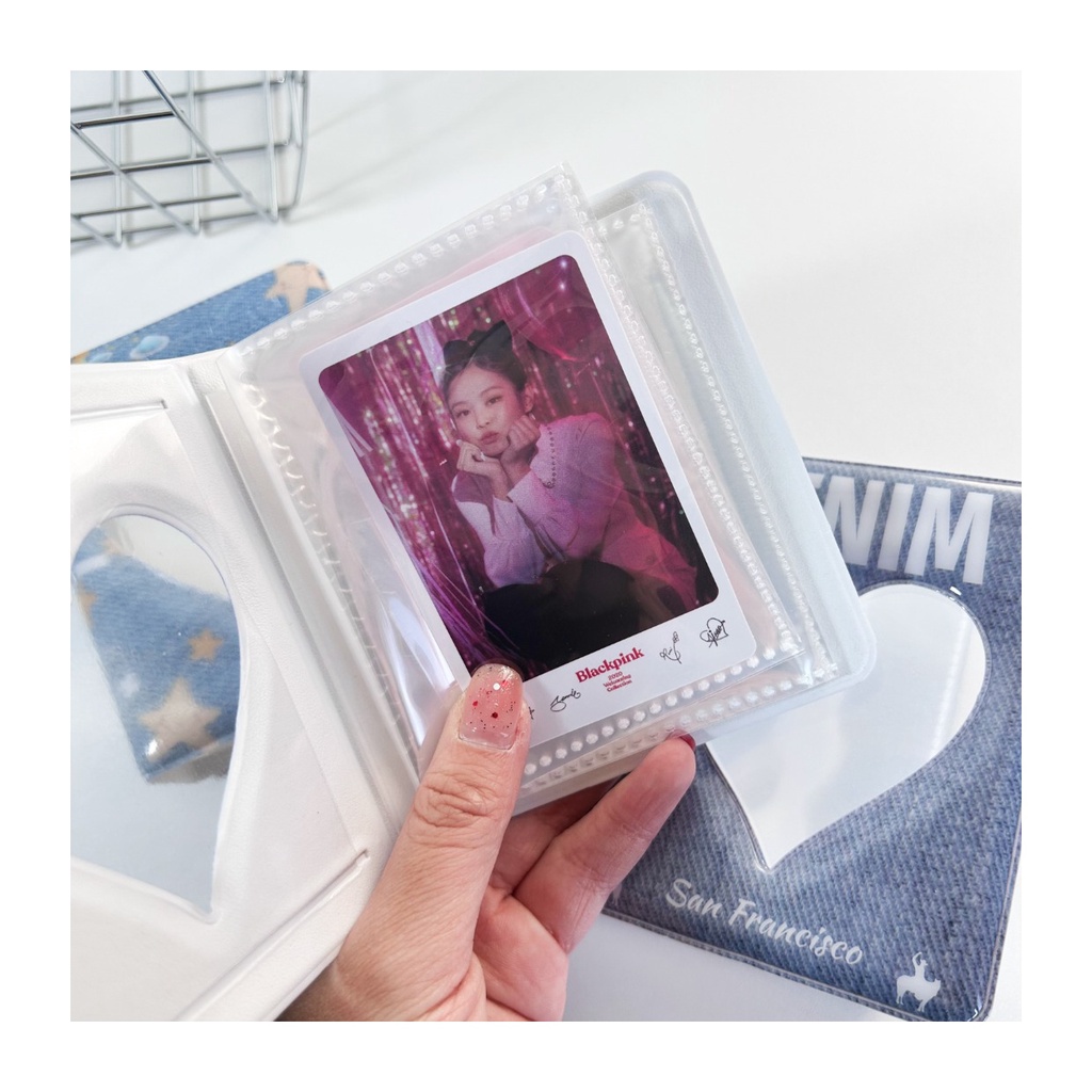 Album Ảnh 40, 64 Ngăn 3 inch Phong Cách Y2K Jeans Denim đựng card kpop, thẻ game, anime, boylove xíu nhọ store