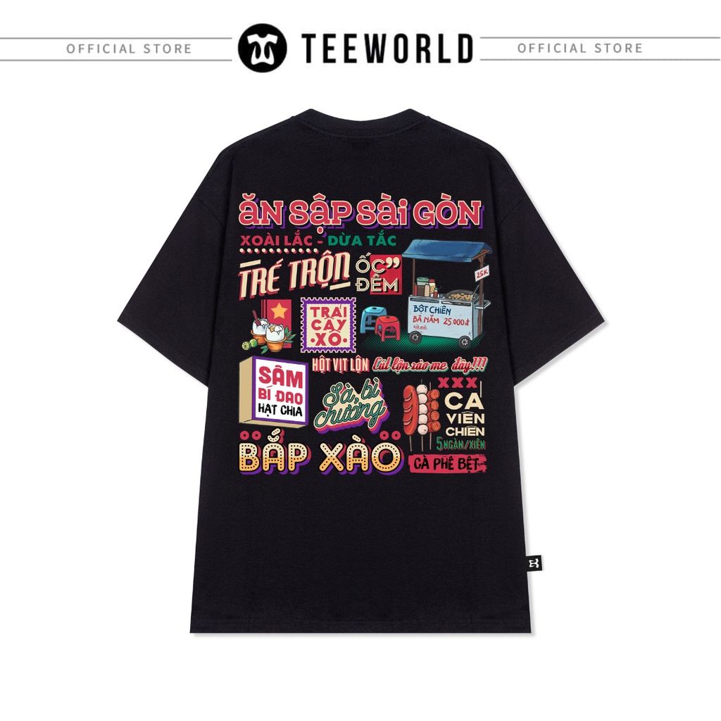 Áo Thun Local Brand Teeworld Ăn Sập Sài Gòn Unisex Nam Nữ From Rộng
