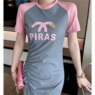 ĐẦM THUN PHỐI MÀU KÈM PK CAO CẤP