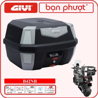 Thùng Sau Givi B42N ANTARTICA - Thùng Givi Chính Hãng 42L Gắn Sau Xe Máy - Bạn Phượt