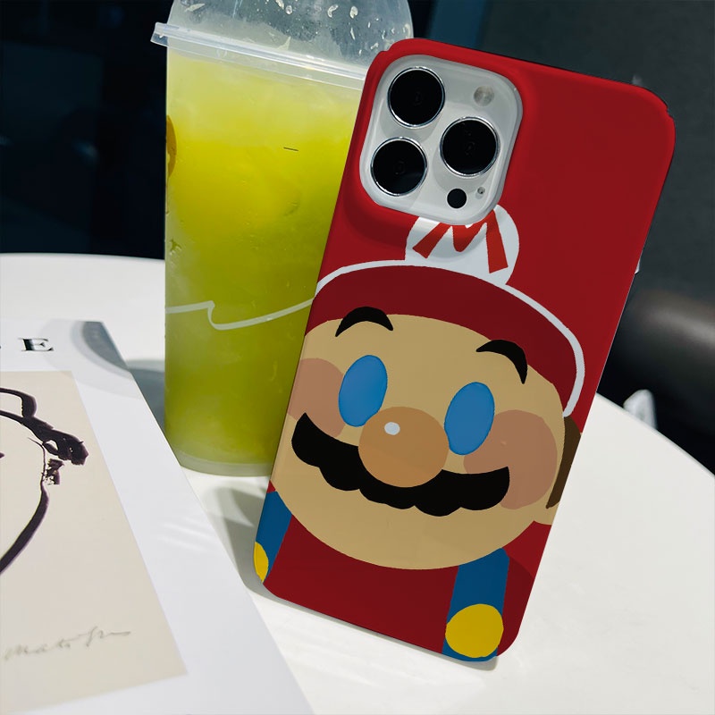 Ốp Điện Thoại Cứng Họa Tiết Hoạt Hình Mario Dễ Thương Cho iphone 14promax 11 13 12 7Plus 8 X XS Max