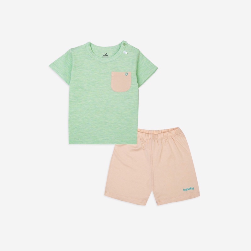 Bubaby-Bộ ngắn tay cài vai - Bambus BBB130103