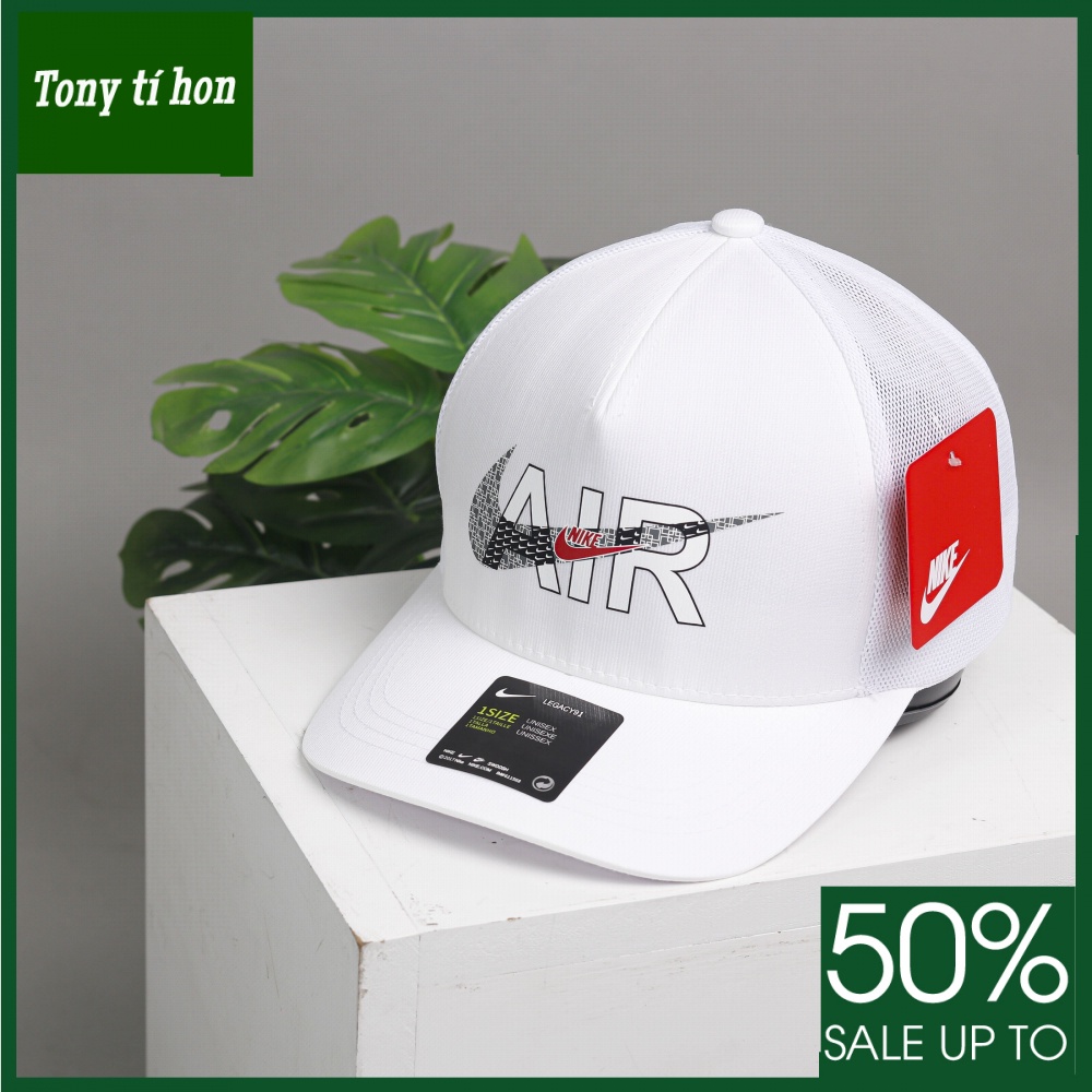 Tony tí hon_ tặng quà khi mua_ Mũ nón kết lưỡi trai Snapback Ni.ke AIR phối lưới bít đuôi nam nữ cao cấp