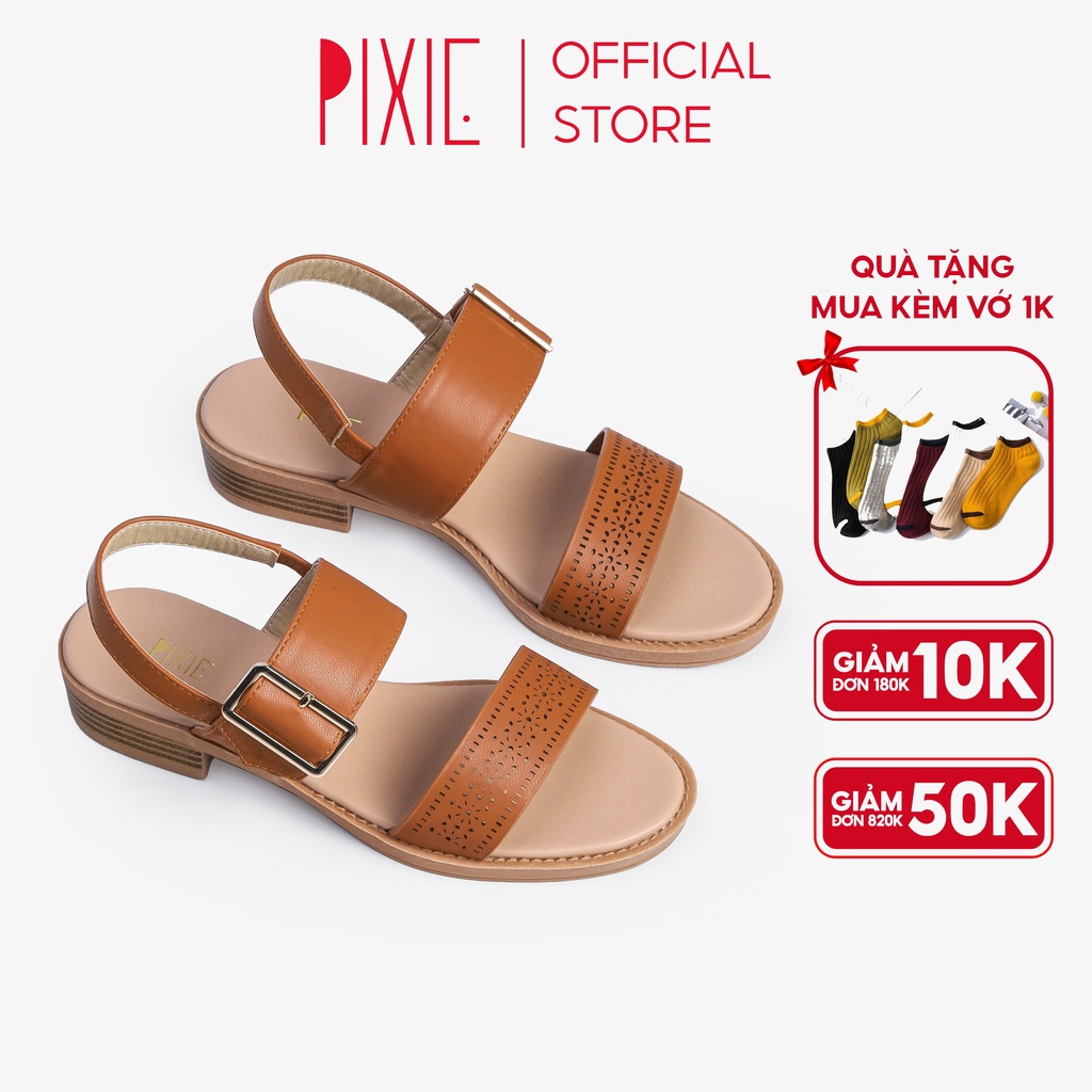 Giày Sandal Cao Gót 3cm Quai Bắn Lazer H073 Pixie