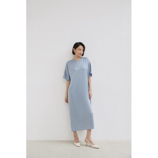 Nosbyn - đầm lụa dài cổ tròn - n302-d001