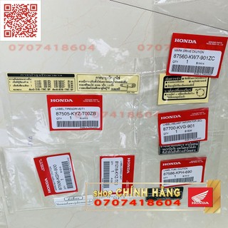 Full bộ tem thông số wave125 2018-2021 honda thái lan | set-tem-thong-so-wave125i-2018-2021 7