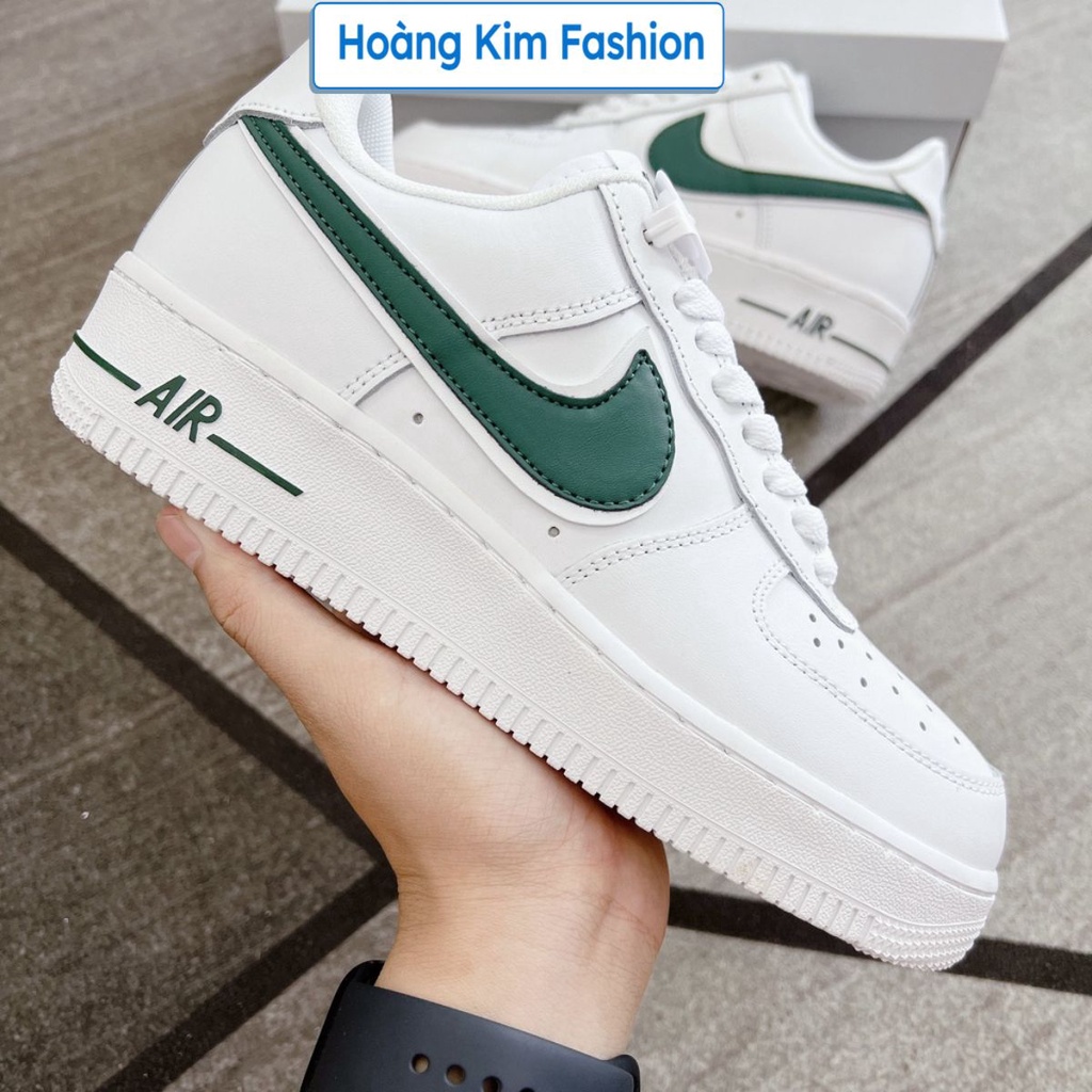 Giày_Nike AF1 Nam Nữ, Giày Air Force 1 Vệt Xanh Lá Thời Trang Hàng Đẹp Hot Trend Full Box. Hoàng Kim Fashion