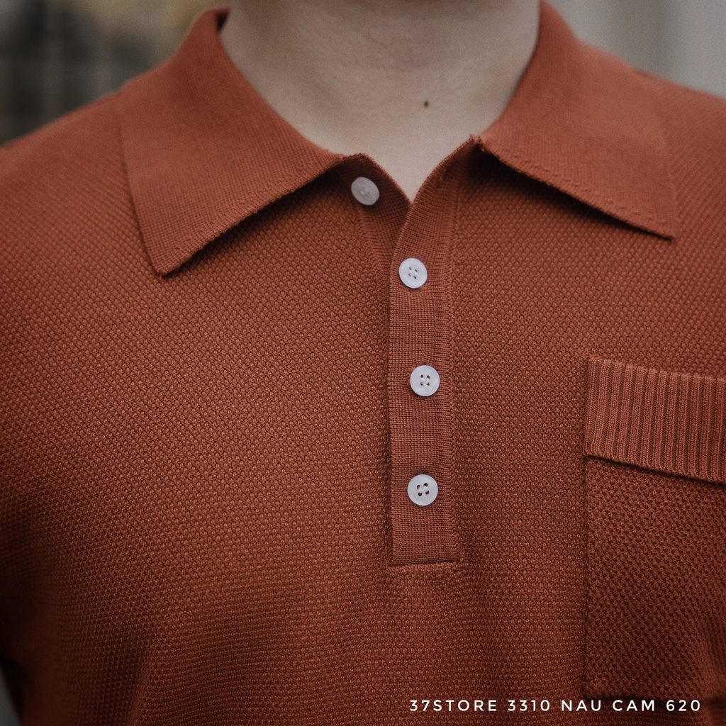 Áo Polo Nam Dáng Regular Fit, Chất Liệu Knit Mềm Mịn, Thoáng Mát, Thấm Hút Tốt AP035