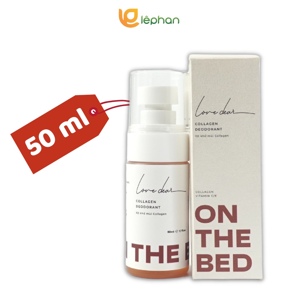 Xịt Thơm Khử Mùi ON THE BED Hương Nước Hoa Body Mist LoveDear Thơm Lâu Unisex - Có Collagen Và Vitamin C E 50ml