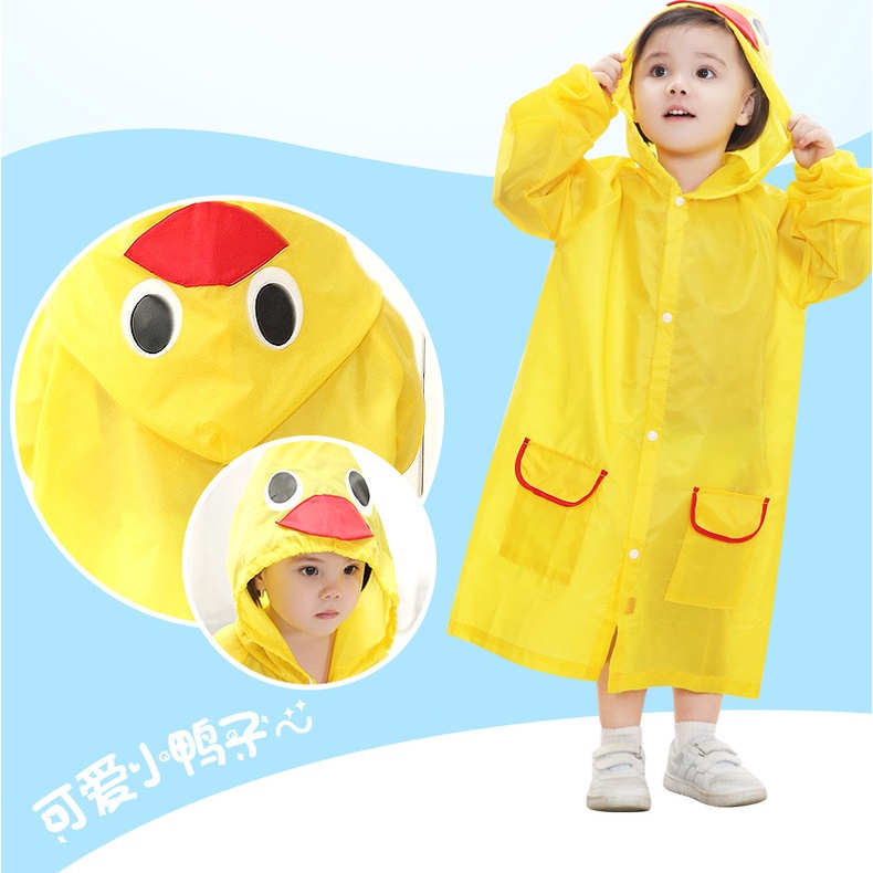 Áo mưa cho bé 2 tuổi đến 7 tuổi cho bé gái bé trai hình thú ngộ nghĩnh không thấm nước
