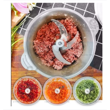 Máy xay thịt inox không gỉ 4 lưỡi YM-102 - Hàng Chính Hãng
