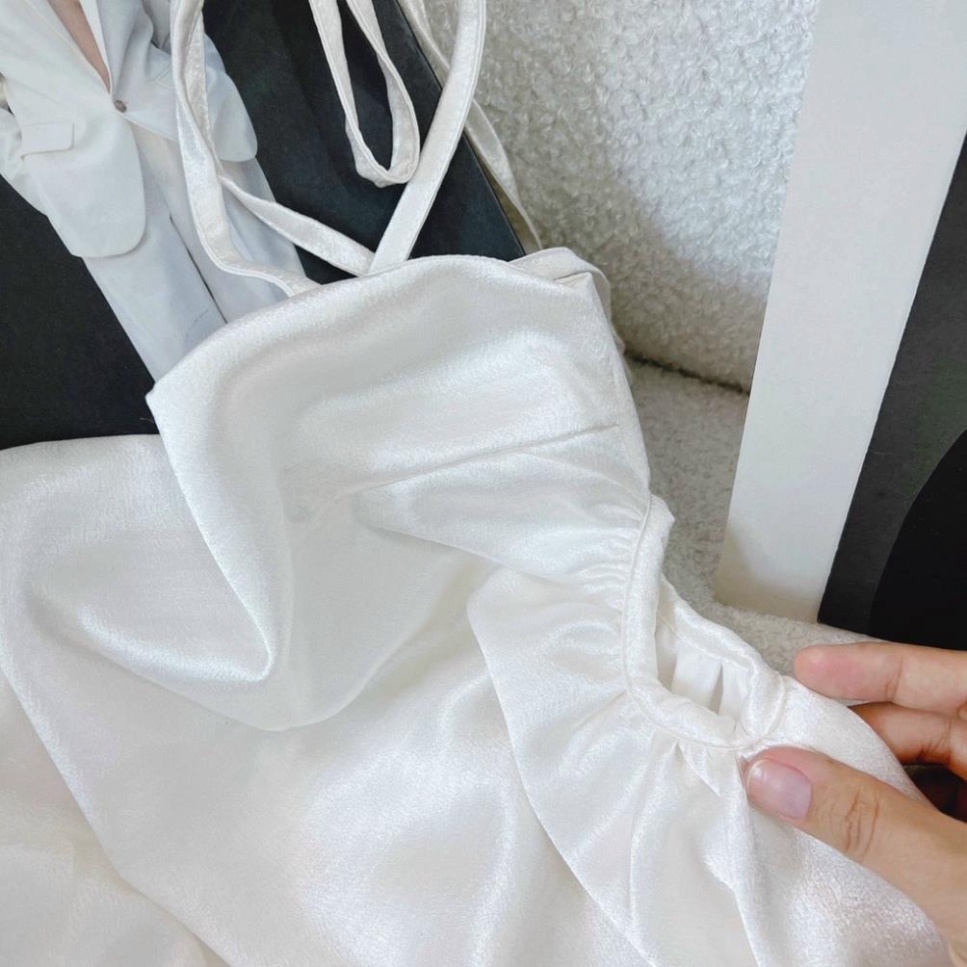 (Fom: <55kg)Đầm Hai Dây Eo Khoét Lỗ Nhỏ Trònváy Chúa Nữ Tính, Đầm Công Chúa, Dự Tiệc, Thường Ngày, Ăn Cưới, Dã Ngoại JL3 | BigBuy360 - bigbuy360.vn