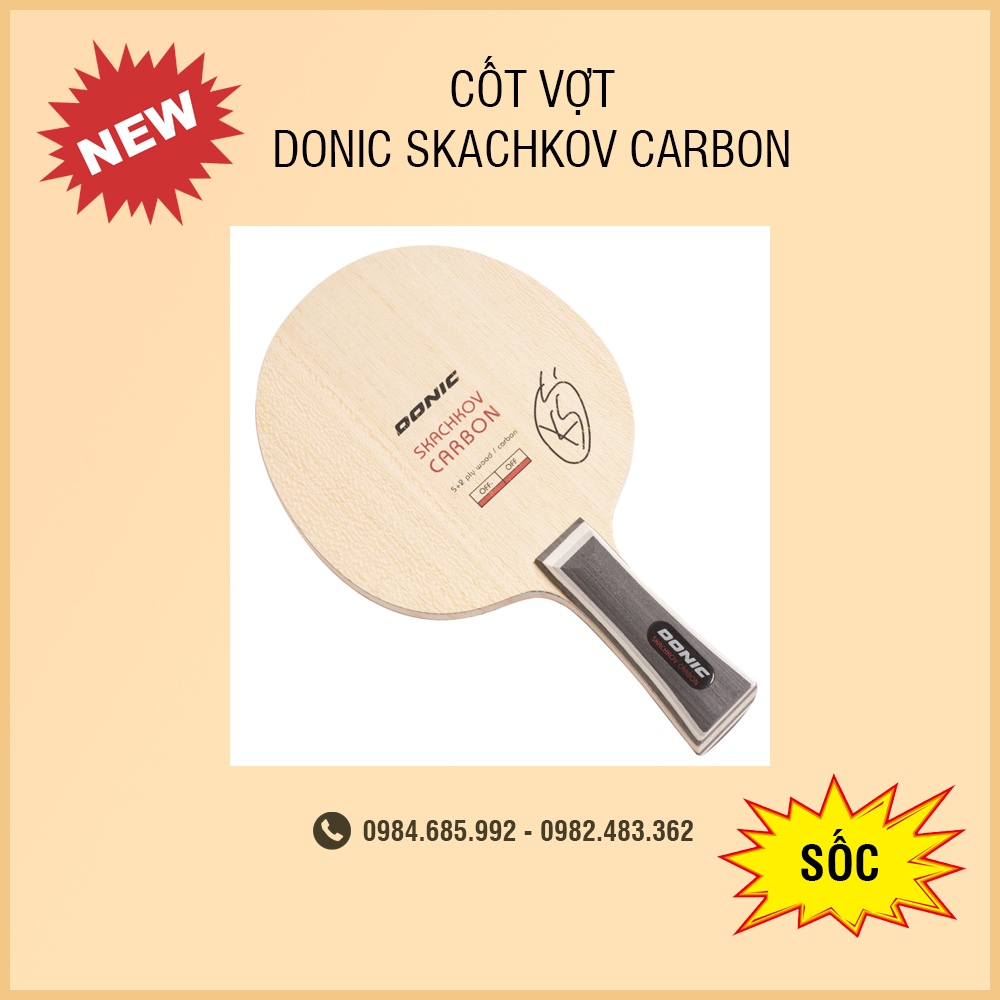 Cốt vợt bóng bàn DONIC Skachkov Carbon 7 lớp, 5 gỗ 2 carbon