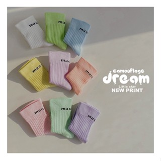 Set vớ thun cotton mềm mịn thoáng mát màu sắc mùa hè cho bé trai và bé gái_Chankid Clothing