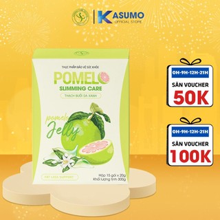 Thạch bưởi giảm cân slimming care pomelo jelly thải độc cơ thể sáng da - hộp 15 gói