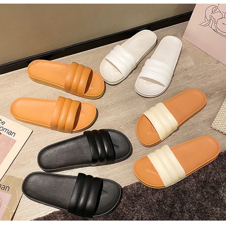 Dép Quai 3 Sọc Đi Trong Nhà Nam Nữ Thiết Kế Thời Thượng Đi Êm Chân Chống Trơn Trượt Dép Văn Phòng