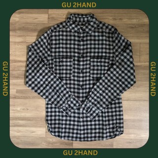 Áo sơ mi flannel 2hand chụp thật