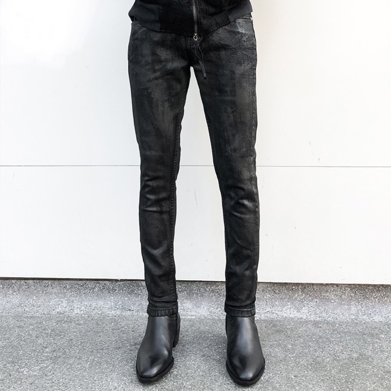 Quần Denim Jean Đen Wax - Waxed cao cấp fom skinny - Roy Design