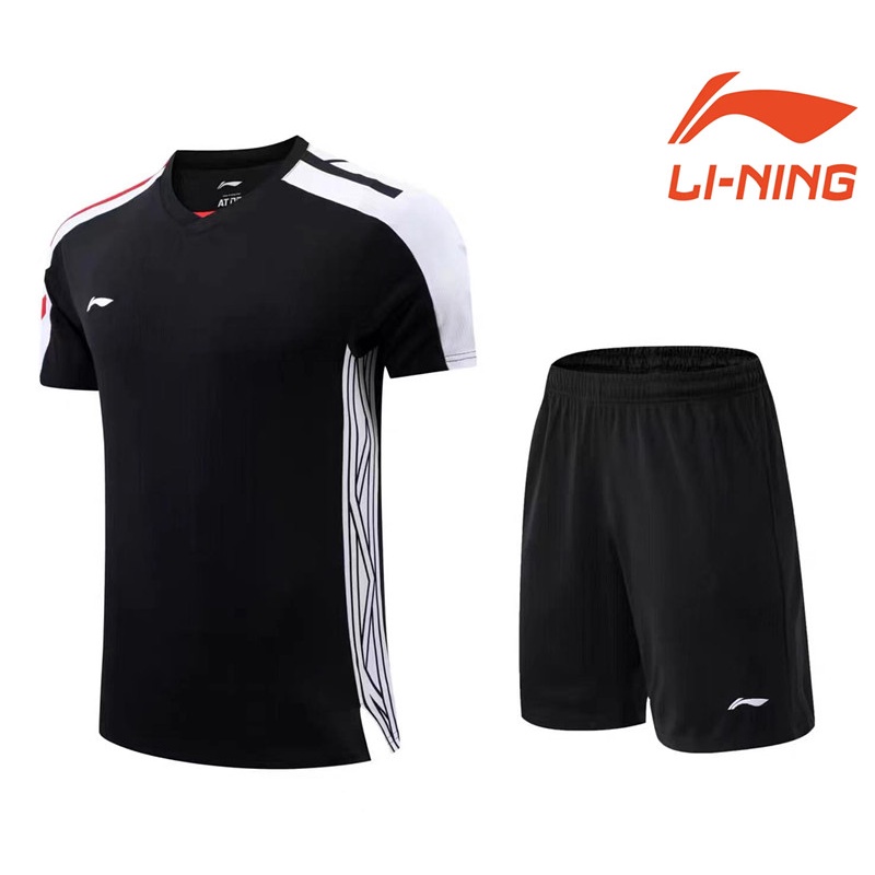 Li Ning 'S Áo Thun Thể Thao Tay Ngắn Tập Đánh Cầu Lông Cho Nam Và Nữ