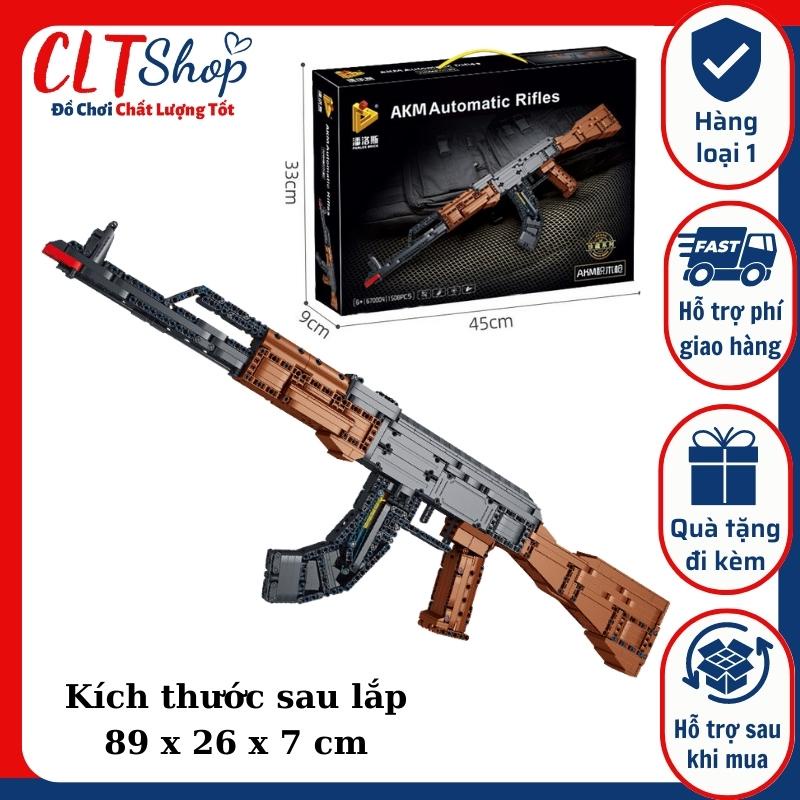Đồ chơi dạng lego mô hình súng AK47 PUBG siêu to dài AKM Automatic Rifles panlos brick 670004 CLTshop