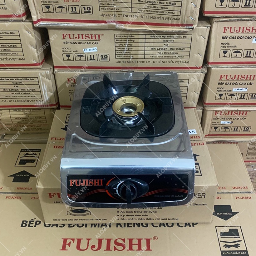 Bếp đơn sử dụng khí BIOGAS chén đồng khung inox FUJISHI FJ-BG2