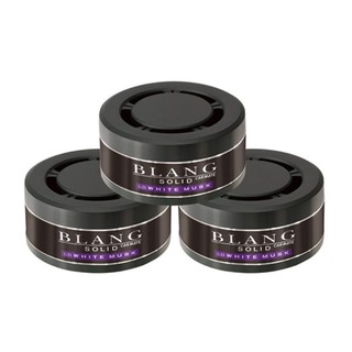 Sáp thơm oto Brang Solid Refill White Musk 60g x 3 hộp Nhật Bản