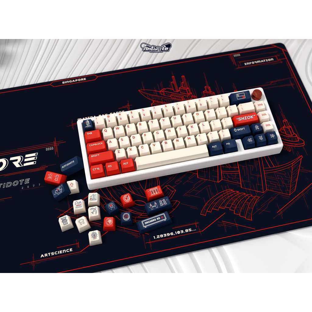 Nút bàn phím cơ Shiook PBT keycap - XDA profile - Antidote Studio