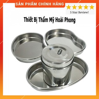   Sale  Khay Hạt Đậu Hũ Đựng Bông Khay Qủa Đậu Hộp INOX Đựng Bông Cồn Cho Phun Xăm  Thẩm Mỹ Viện 