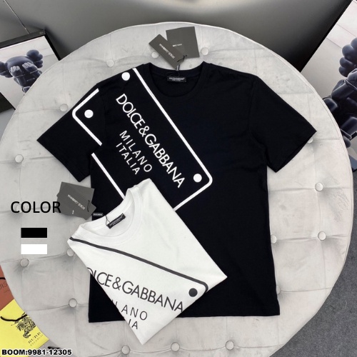 Áo Thun Cotton DG In Chữ 2 Màu Đen Trắng Trẻ Trung Hot Trend