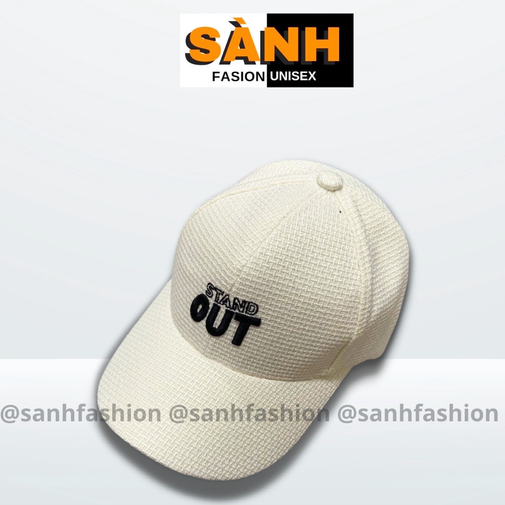 Mũ lưỡi trai thêu hình chữ OUT Stand Nón kết chất vải xốp cao cấp thời trang form unisex nam nữ_sanhfashion