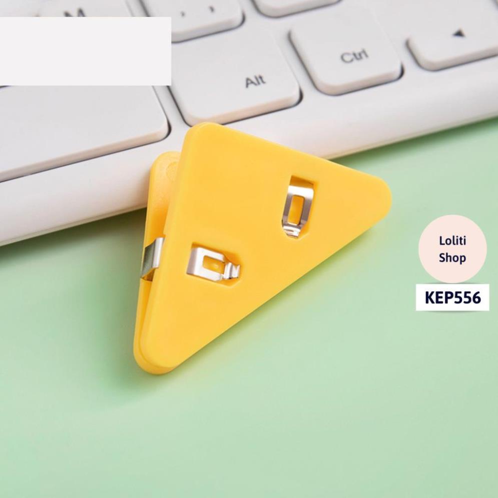 Kẹp giấy kẹp góc sách kẹp tài liệu giấy kiểm tra Harajukuh cho học sinh, văn phòng LOLITI KEP556