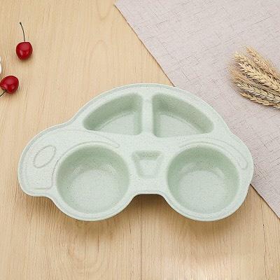 Khay ăn dặm lúa mạch cho bé hình ô tô khay ăn bột cháo hình oto Homedy kids