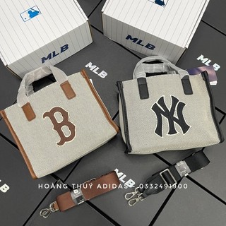 [ Hàng chuẩn 1:1 ] Túi MLB Basic Big Logo Canvas Small Tote Bag 3AORS062N-43BRD