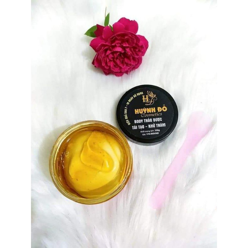 Body thảo dược, tái tạo, khử thâm, dưỡng trắng HUỲNH ĐỖ 250g