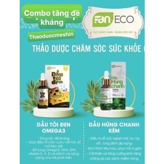 Bộ Combo Dầu tỏi đen và Húng chanh
