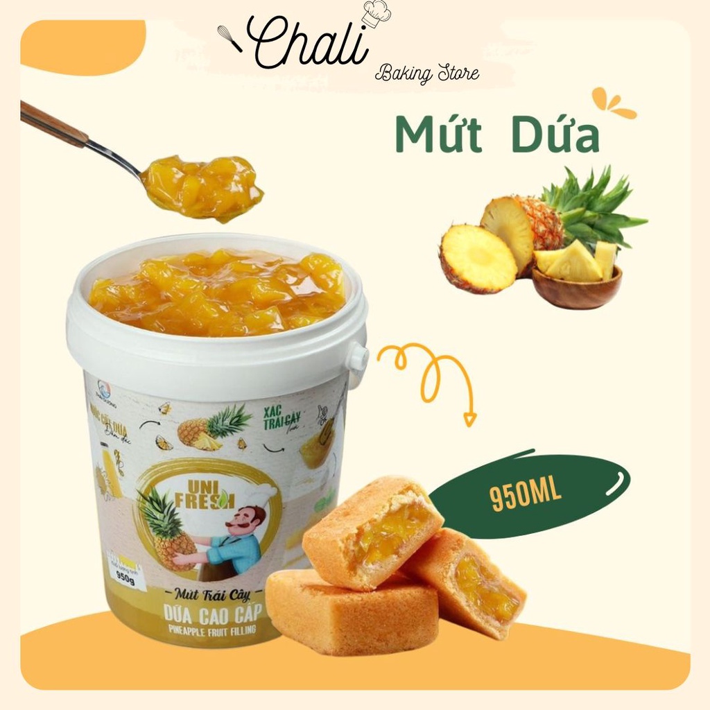 MỨT DỨA UNIFRESH - MỨT TRÁI CÂY VỊ DỨA - PINEAPLE