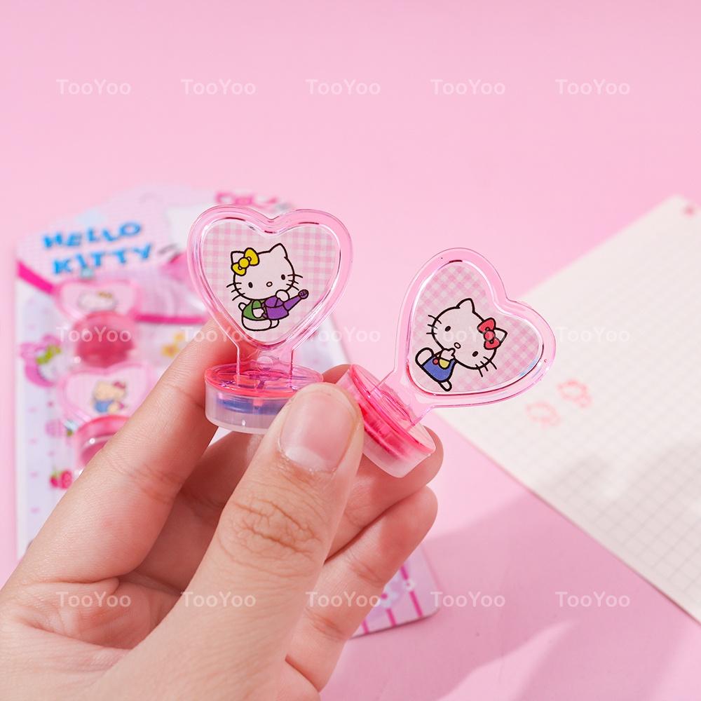Set 6 con dấu Hello Kitty dễ thương cute TooYoo BK00286