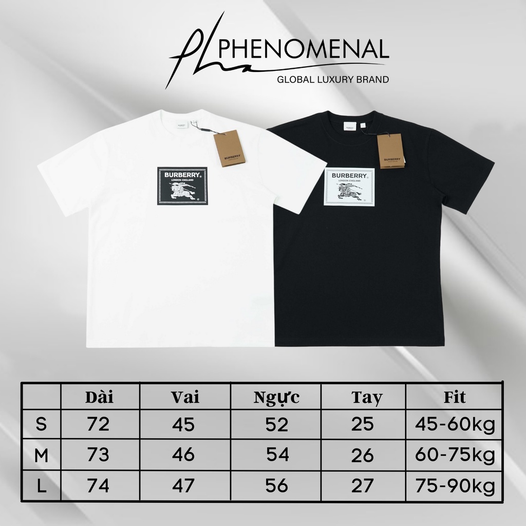 ÁO THUN BURBERRY PRORSUM LABLE, ÁO THUN BBR LOGO NAM NỮ UNISEX