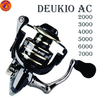 Máy câu cá DEUKIO AC. Máy câu full kim loại. Máy câu lure dùng cho cần câu máy đứng. Đồ Câu Hoàng Nam