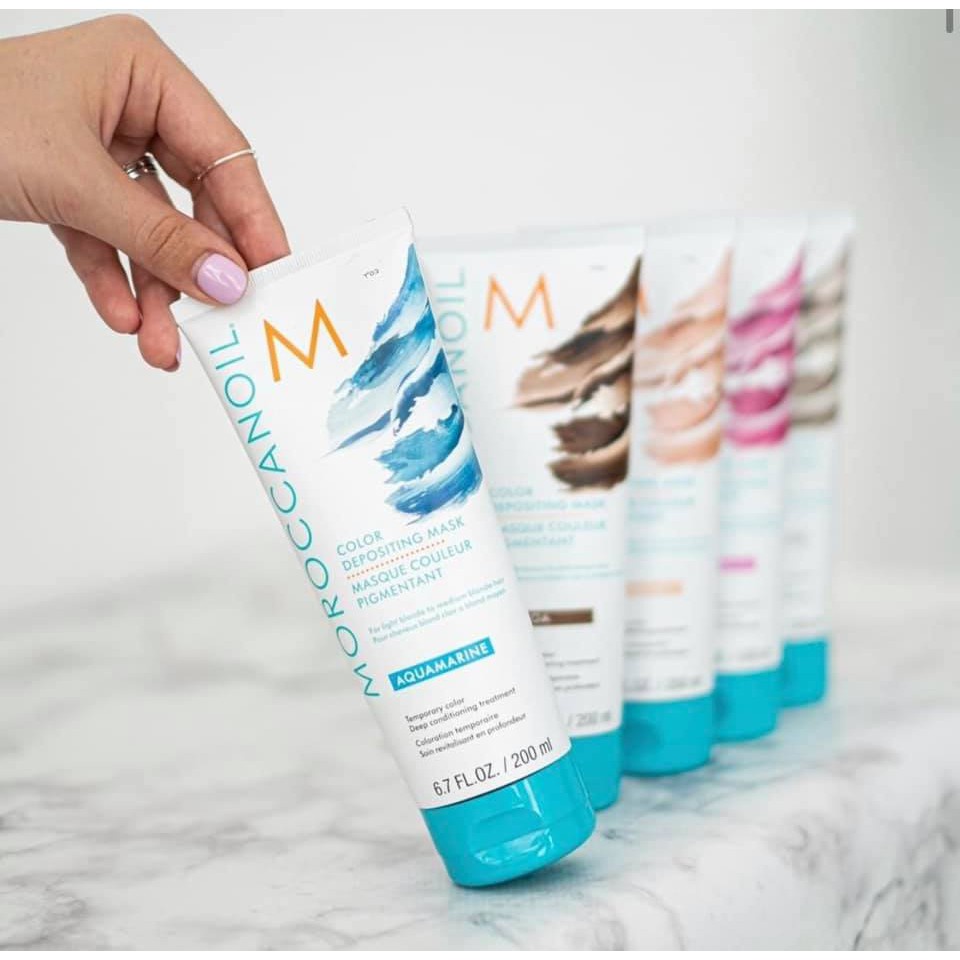 Mặt Nạ Dưỡng Bổ Sung Hạt Màu Moroccanoil Color Depositing Mask 200ml cho tóc nhuộm