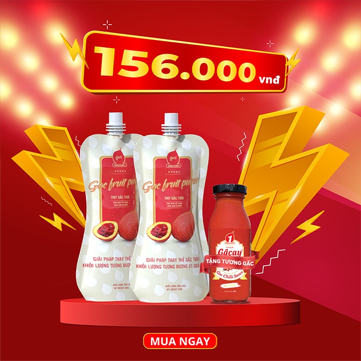 Combo Thịt Gấc Tươi