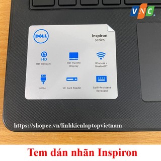 Nhãn Dán Dell Inspiron - màu Trắng