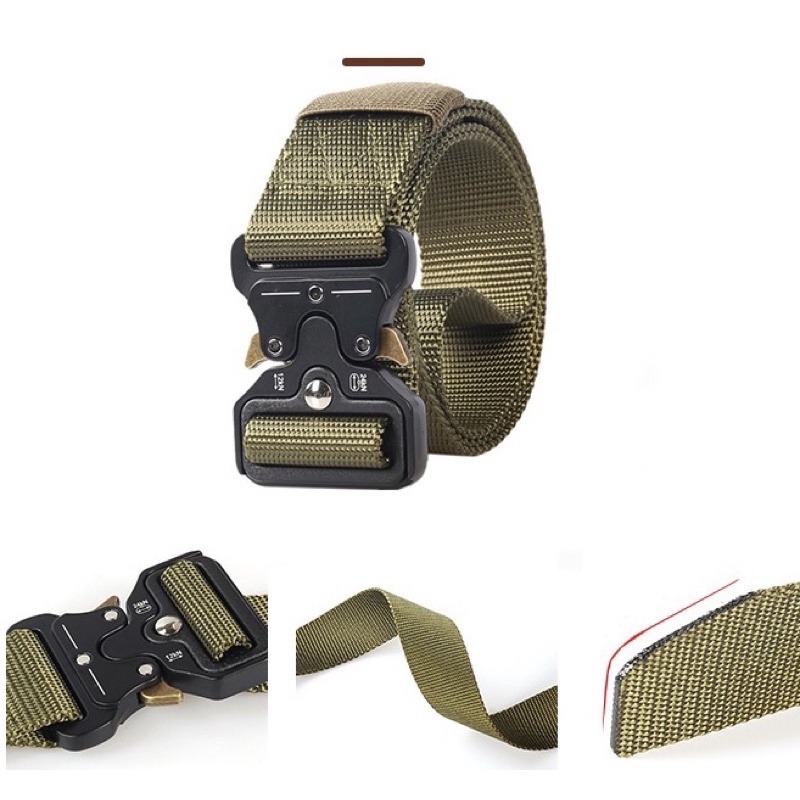 Thắt lưng nam vải dù khóa tự động siêu bền cao cấp dài 125cm thời trang trẻ trung cho nam phong cách thường ngày