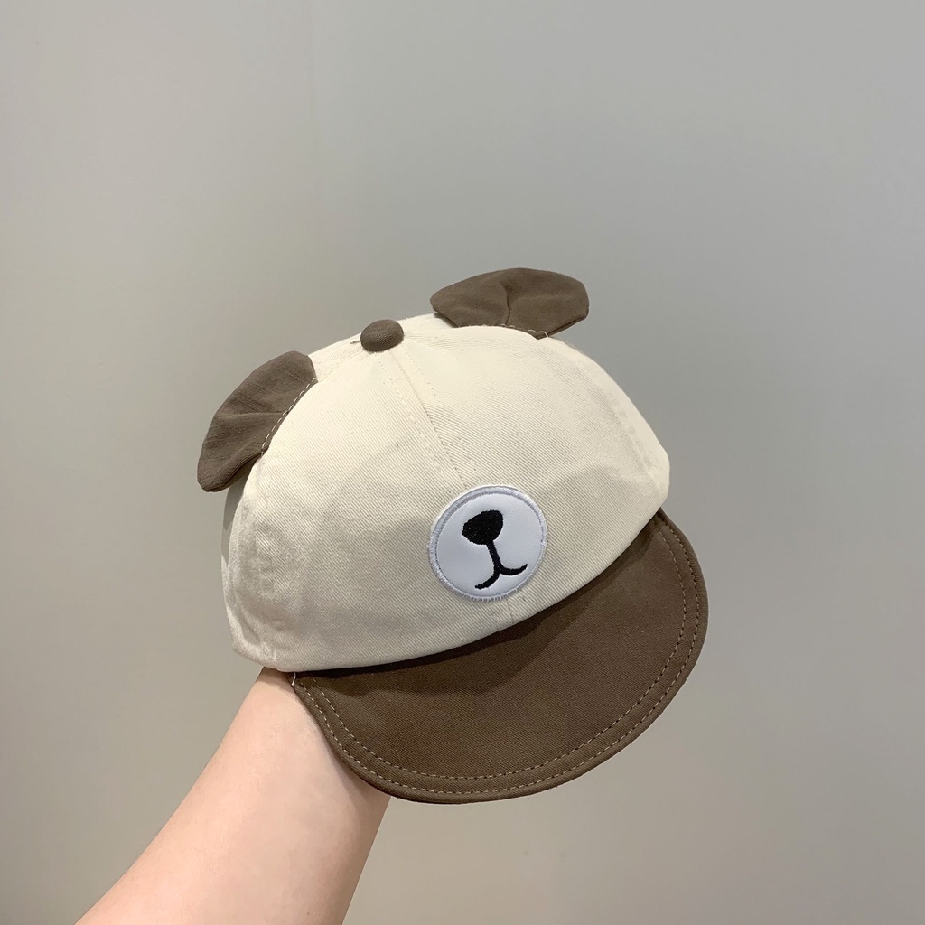 Mũ lưỡi trai cho bé, mũ bé trai 1-3 tuổi, nón trẻ em hình gấu cute, chất vải thoáng mát cao cấp BABY BOO SHOP