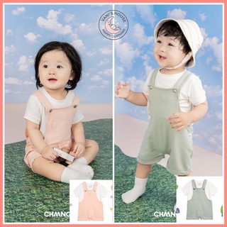 Chaang set bộ yếm kèm áo cho bé trai bé gái mùa hè spring boss2023d02